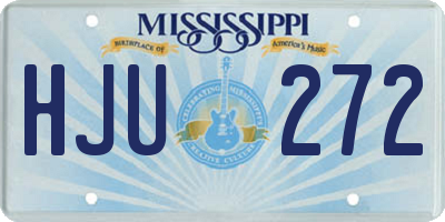 MS license plate HJU272