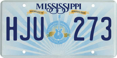 MS license plate HJU273