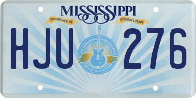 MS license plate HJU276