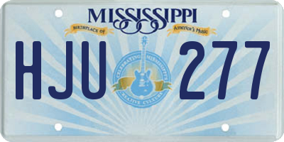 MS license plate HJU277