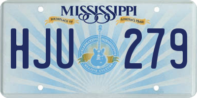 MS license plate HJU279