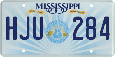 MS license plate HJU284