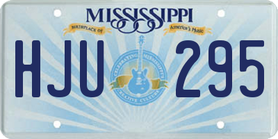 MS license plate HJU295