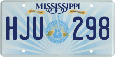 MS license plate HJU298