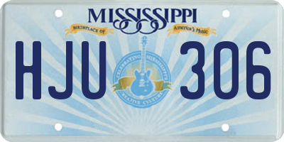 MS license plate HJU306