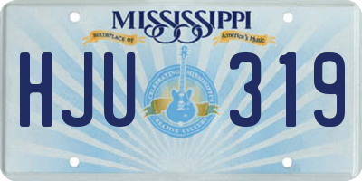 MS license plate HJU319