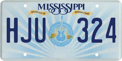 MS license plate HJU324