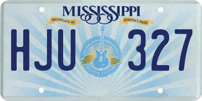 MS license plate HJU327