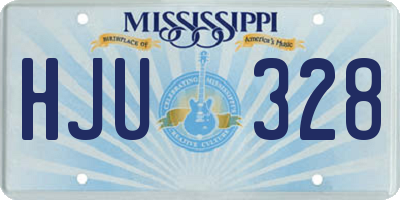 MS license plate HJU328