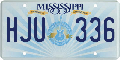 MS license plate HJU336