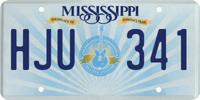 MS license plate HJU341