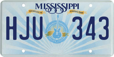 MS license plate HJU343
