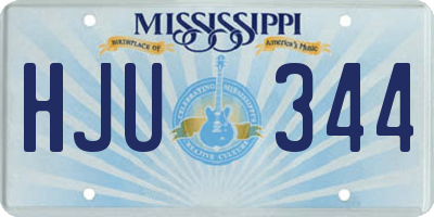 MS license plate HJU344