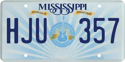 MS license plate HJU357