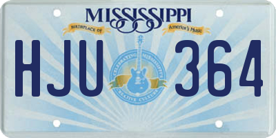 MS license plate HJU364
