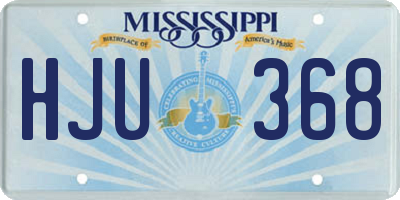 MS license plate HJU368