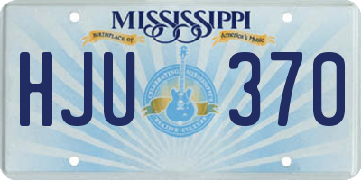 MS license plate HJU370