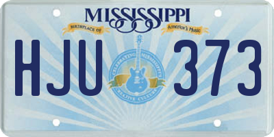 MS license plate HJU373