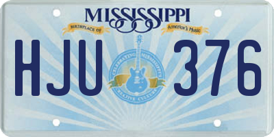 MS license plate HJU376