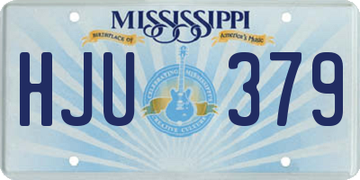 MS license plate HJU379
