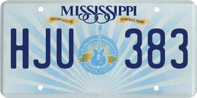 MS license plate HJU383