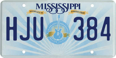 MS license plate HJU384