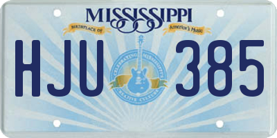 MS license plate HJU385