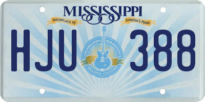 MS license plate HJU388