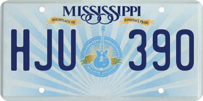 MS license plate HJU390