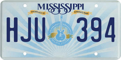 MS license plate HJU394