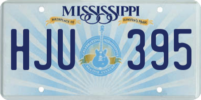 MS license plate HJU395