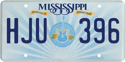 MS license plate HJU396