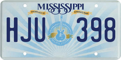 MS license plate HJU398