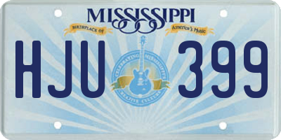 MS license plate HJU399
