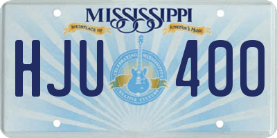 MS license plate HJU400