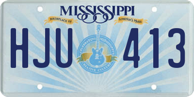 MS license plate HJU413