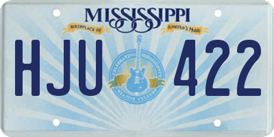 MS license plate HJU422
