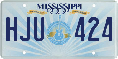 MS license plate HJU424