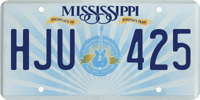 MS license plate HJU425