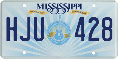 MS license plate HJU428