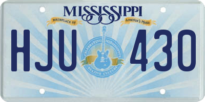 MS license plate HJU430