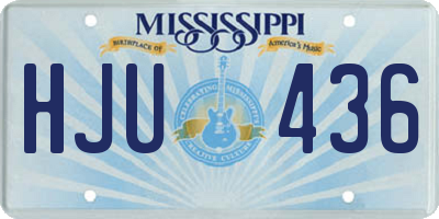 MS license plate HJU436