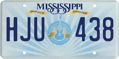 MS license plate HJU438