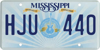 MS license plate HJU440