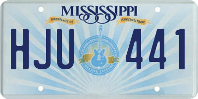 MS license plate HJU441