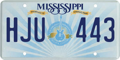 MS license plate HJU443