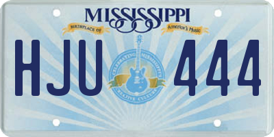 MS license plate HJU444