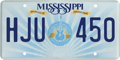 MS license plate HJU450