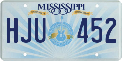MS license plate HJU452