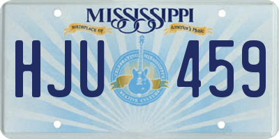 MS license plate HJU459